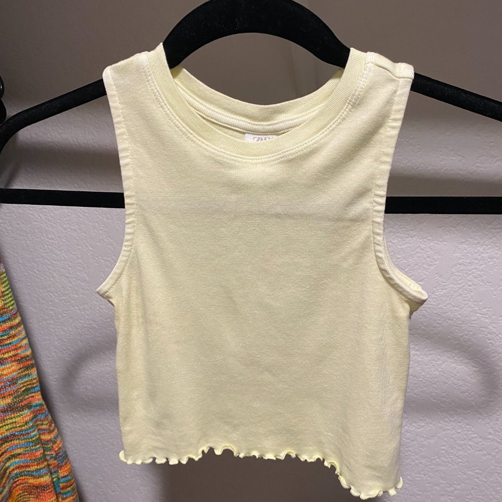 Zara yellow baby tee